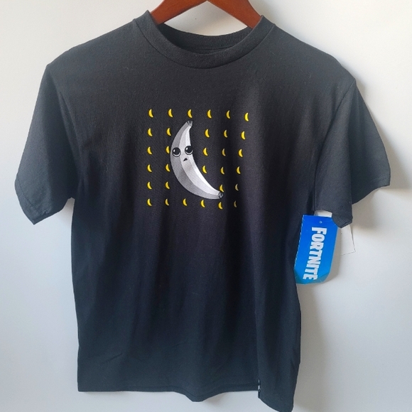 Fortnite 14/16 black T-shirt Peely Banana XL - Picture 1 of 5